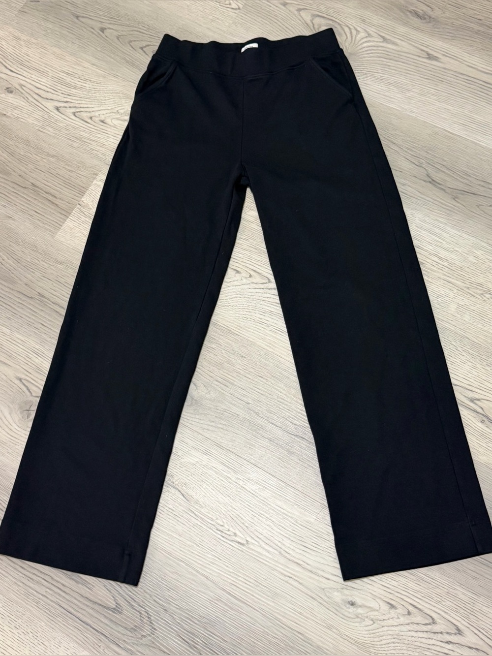 NEW AYR The High Hopes Pants Black Pima Cotton Modal Wide Leg Size L - NEW - Picture 10 of 16